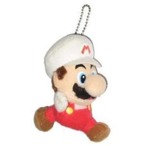   Nintendo Super Mario Bros. Fire Mario Plush Keychain Toys & Games