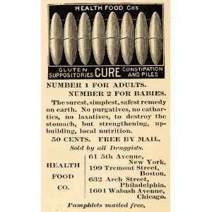   Constipation Treatment Pills   Original Print Ad