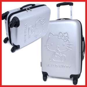 Sanrio Hello Kitty Trolley Bag Luggage Emblems Gray 24  