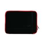 Kroo Black/Red CUBB Micro Suede Series Notebook Sleeve for 12 & 13 