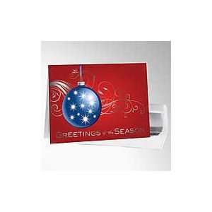  50 pcs   Whimsical Ornament Business Holiday Cards
