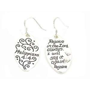 5030001 Christian Scripture Religious Jewelry Earrings Philippians 44