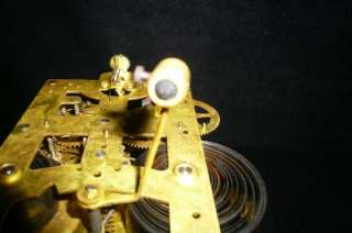   Spring Wound Tambour Shelf Mantle Clock Movement, Repair Parts  