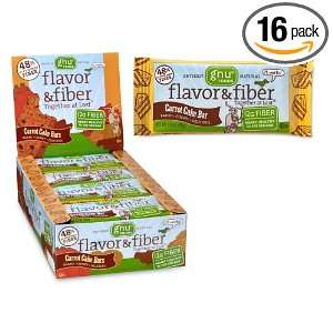  Gnu Foods Flavor & Fiber Bars   Carrot Cake   16 Bar Box 