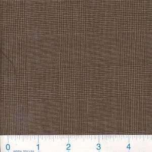  60 Wide Worsted Wool Suiting Coffee Glen Plaid Fabric By 