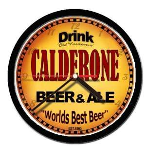  CALDERONE beer and ale cerveza wall clock 