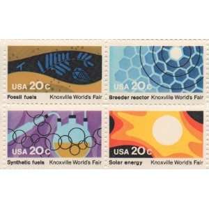 Knoxville Worlds Fair Set of 4 x 20 Cent US Postage Stamps NEW Scot 