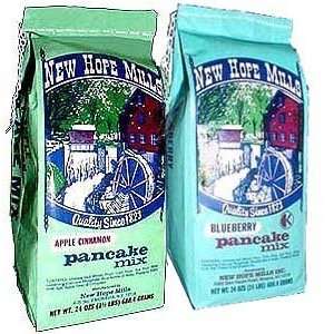   Mills, Apple Cinnamon and Blueberry Pancake mixes assorted Box of 4