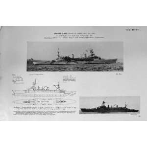    1953 54 WW1 Ships Jeanne DArc Suffren Cruiser