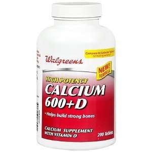   Calcium 600+D Tablets, 200 ea Health & Personal 