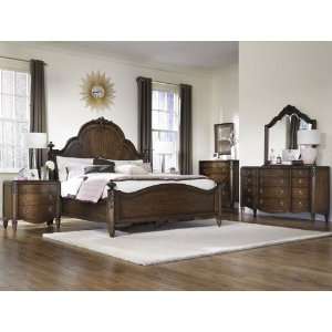   McClintock Couture California King Walnut Mansion Bed