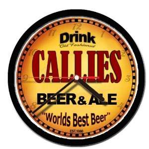  CALLIES beer and ale cerveza wall clock 