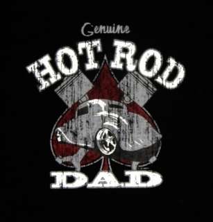 GearHead Genuine Hot Rod Dad Fathers day car T Shirt  