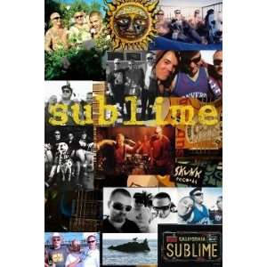  Sublime Collage Reggae Music Poster 24 x 36 inches