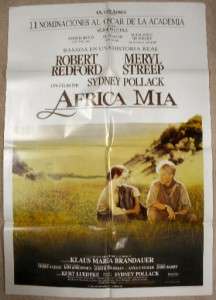 Robert Redford Meryl Streep Out of Africa 85 poster 200  