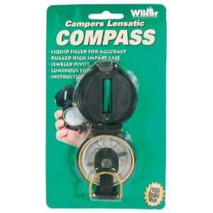 Campers Lensatic Compass (Rugged High Impact Case, Jeweled 