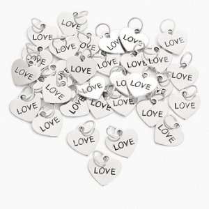  Heart Shaped Love Charms   Beading & Charms Arts, Crafts 