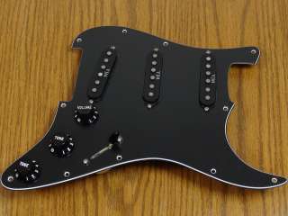   YJM Fury Strat LOADED PICKGUARD BLACK Stratocaster Prewired  