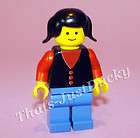 lego minifig girl classic vintage town bus station lego people