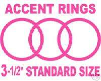 Stnd size button maker machine RINGS color PINK  