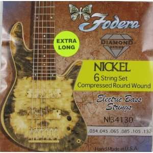  Fodera Electric Bass Nickel 6 String Extra Long Scale 