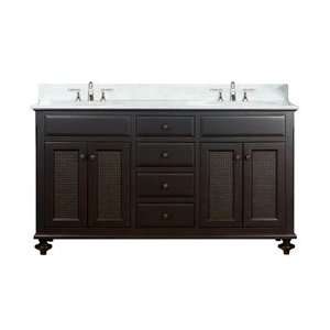 Water Creation London Collection Double Sink Vanity LONDON60 Espresso