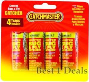 CATCHMASTER 16 FLY GLUE TRAPS RIBBON TAPE INSECT STRIP  