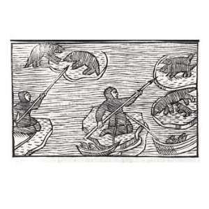  Seal Hunting, Illustration from Historia De Gentibus 