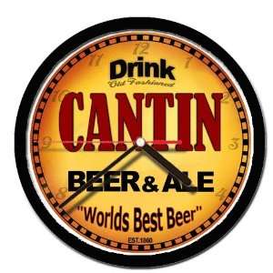  CANTIN beer and ale cerveza wall clock 