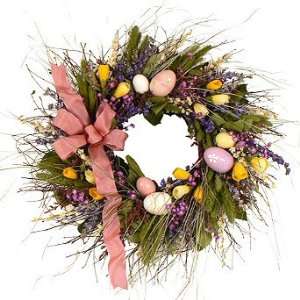  Egg stravaganza Easter Wreath   Frontgate