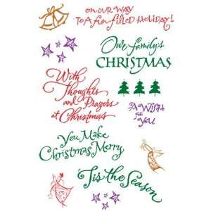 Clear Stamps   Holiday Sentiments Set 