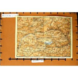  MAP 1929 TIROL CAPRILE MARMOLATA ARABBA MOUNTAINS