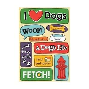  Dog Cardstock Stickers 5.5X9 Arts, Crafts & Sewing