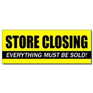  12 STORE CLOSING DECAL sticker clearance close 