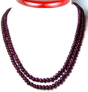   STRAND 19~ 415 CARAT NATURAL RUBY GEM CABOCHON BEADS NECKLACE  