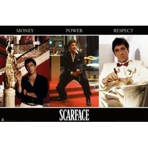  (24x36) Scarface Movie Al Pacino Money Power Respect 