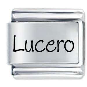  Name Lucero Italian Charms Bracelet Link Pugster Jewelry