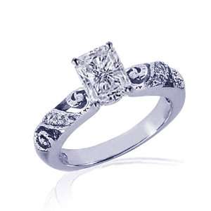   Radiant Cut Diamond Engagement Ring FLAWLESS EGL Fascinating Diamonds