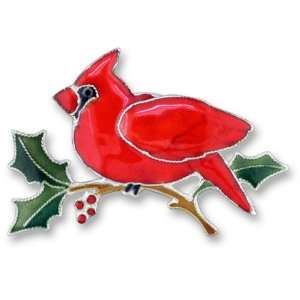  Cardinal Silver and Enamel Pin Jewelry