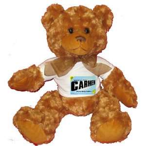  FROM THE LOINS OF MY MOTHER COMES CARMEN Plush Teddy Bear 