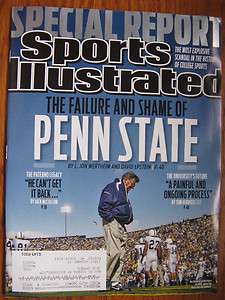 Sports Illustrated Penn State Joe Paterno Jerry Sandusky SCANDAL 2011 