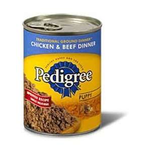 Pedigree Puppy Canned Dog Food Case Chick/Beef Pet 
