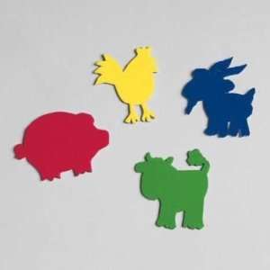  Barn Yard Animals Felt Confetti 24 Per Pack Toys & Games