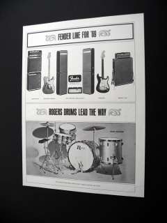 Fender Telecaster Stratocaster Rogers Starlighter Ad  