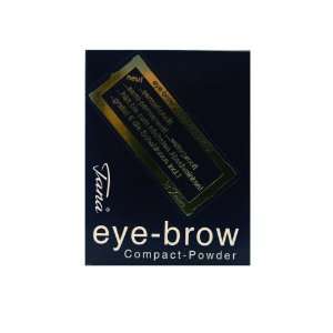    Dark Waterproof Eyebrow Compact Powder + 6 Stencils Beauty