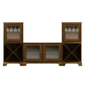   Cherry Entertainment Stemware Racks Cabinet Patio, Lawn & Garden