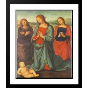  Perugino, Pietro 28x34 Framed and Double Matted Madonna 
