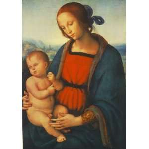   Inch, painting name Madonna and Child 2, by Perugino