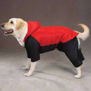 CASUAL CANINE NYLON SNOWSUIT DOGS WINTER COAT RED NEW  