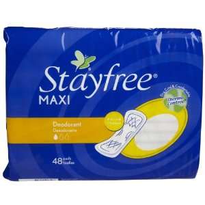  Stayfree Maxi Pads, Deodorant 48 ct Health & Personal 